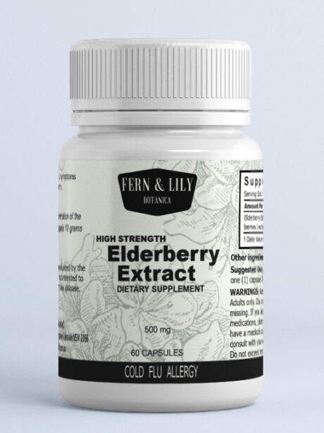 Elderberry extract capsules